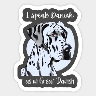 Great Dane lover Sticker